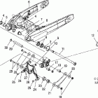 V06HB26 VICTORY HAMMER ALL OPTIONS Swing arm and suspension, rear - v06hb26 / all options