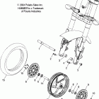 V05HB26 VICTORY HAMMER ALL OPTIONS Front wheel (billet) - v05hb26 / all options