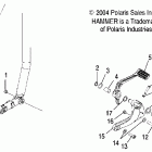 V05HB26 VICTORY HAMMER ALL OPTIONS R.h. footpeg / brake - v05hb26 / all options