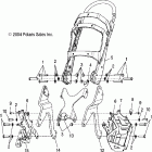 V05TB16CA TOURING CRUISER ALL OPTIONS Frame, sub - v05tb16 / all options