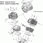 V05TB16CA TOURING CRUISER ALL OPTIONS Cylinder and head - v05tb16 / all options