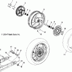 V05AB16/EC16/GB16 VICTORY VEGAS ALL OPTIONS Rear wheel (cast) - v05ab16 / ec16 / gb16all options