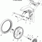 V05CB16/DC16 KINGPIN/NESS ALL OPTIONS Front wheel (cast) - v05cb16 / dc16 / all options