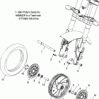 V05HB26 VICTORY HAMMER ALL OPTIONS Front wheel (cast) - v05hb26 / all options
