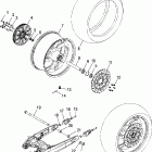 V05HB26 VICTORY HAMMER ALL OPTIONS Rear wheel (cast) - v05hb26 / all options