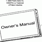 V05CB16/DC16 KINGPIN/NESS ALL OPTIONS Owner's manual - v05cb16 / dc16 / all options
