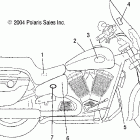 V05TB16CA TOURING CRUISER ALL OPTIONS Decals - v05tb16 / all options