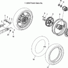 V05AB16/EC16/GB16 VICTORY VEGAS ALL OPTIONS Rear wheel (spoked) - v05ab16 / ec16 / gb16all options
