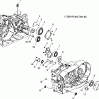 V05TB16CA TOURING CRUISER ALL OPTIONS Crankcase bearings - v05tb16 / all options