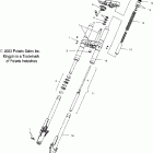 V04CB16 KINGPIN ALL OPTIONS Front forks and clamp asm. - v04cb16 / all options