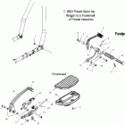 V04CB16 KINGPIN ALL OPTIONS R.h. footpeg / floorboard / brake - v04cb16 / all option...