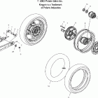 V04CB16 KINGPIN ALL OPTIONS Rear wheel (spoked) - v04cb16 / all options