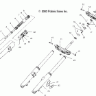V04TB16CA TOURING CRUISER ALL OPTIONS Front forks - v04tb16 / all options