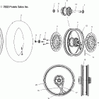 V04TB16CA TOURING CRUISER ALL OPTIONS Front wheel (laced) - v04tb16 / all options