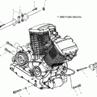 V04TB16CA TOURING CRUISER ALL OPTIONS Engine mounting - v04tb16 / all options
