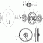 V03TB16CA TOURING CRUISER ALL OPTIONS Front wheel (laced) - v03tb16 / all options