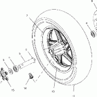 V01CB15CC STANDARD CRUISER Front wheel - v01cb15cc