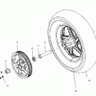 V03TB16CA TOURING CRUISER ALL OPTIONS Rear wheel (cast) - v03tb16 / all options