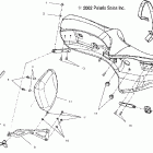 V03TB16CA TOURING CRUISER ALL OPTIONS Seat - v03tb16 / all options