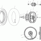 V03CB16CA CLASSIC CRUISER ALL OPTIONS Front wheel (laced) - v03cb16 / all options