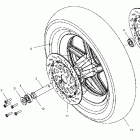V03TB16CA TOURING CRUISER ALL OPTIONS Front wheel (cast) - v03tb16 / all options