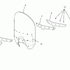 V02TD16 DELUXE TOURING CRUISER ALL OPTIONS Windshield - v02td16 / all options