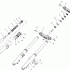 V02TD16 DELUXE TOURING CRUISER ALL OPTIONS Front forks - v02td16 / all options
