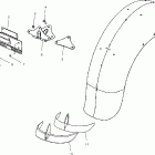 V02TD16 DELUXE TOURING CRUISER ALL OPTIONS License plate bracket - v02td16 / all options