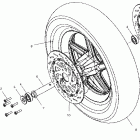 V02TB16 TOURING CRUISER ALL OPTIONS Front wheel - v02tb16 / all options