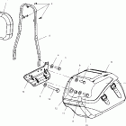 V02CD16 DELUXE CRUISER ALL OPTIONS Backrest and saddlebag - v02cd16 / all options