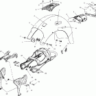 V01CB15CC STANDARD CRUISER Subframe and rear fender - v01cb15cc