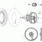 V01CD15DA DELUXE CRUISER Front wheel - v01cd15cc