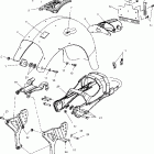 V01CD15DA DELUXE CRUISER Subframe and rear fender - v01cd15cc