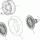 V00CS15CE SPORT CRUISER Front wheel - v00cs15dc