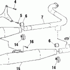 V00CB15DE STANDARD CRUISER Exhaust system - v00cb15dc