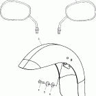 V00CB15DE STANDARD CRUISER Mirrors and front fender - v00cb15dc