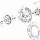 V00CB15DE STANDARD CRUISER Rear wheel - v00cb15dc