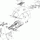 V00CB15DE STANDARD CRUISER Subframe and rear fender - v00cb15dc