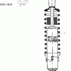 V00CB15DE STANDARD CRUISER Rear shock - v00cb15dc