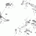 V00CS15CE SPORT CRUISER Shift lever and footpeg mounting - v00cs15dc