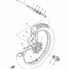 V STAR 250 XV250A1CB/XV250A1B Переднее колесо