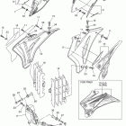 YZ250F YZ250FYW/YZ250FYL Боковые обтекатели , масляный бочек