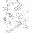 V STAR 650 CUSTOM-XVS65YCL/XVS65YL Выхлопная система