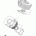 V STAR 250 XV250A1CB/XV250A1B Цилиндр