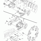 WR450F WR450FA Задний суппорт тормозной