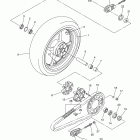 R6-YZFR6YCL/YZFR6YL/YZFR6YCB/YZFR6YCW/YZFR6YB/YZFR6YW Заднее колесо
