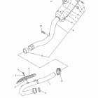 YZ250F YZ250FYW/YZ250FYL Выхлопная система