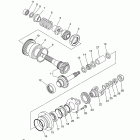 V STAR 1100 CUSTOM-XVS11YCR/XVS11YR Промежуточный ведущий вал