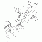 TW200Y/TW200YC Выхлопная система