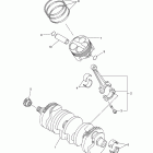 FZ1  FZS10YCG/FZS10YL/FZS10YCL/FZS10YG Коленчатый вал и Поршень